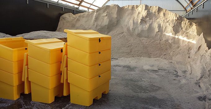 340 litre grit salt bin